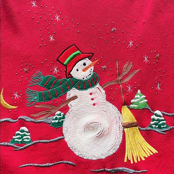 American Vintage Snowman Twilight Cardigan, with beaded detailing Size: XL - Picture 14 of 17